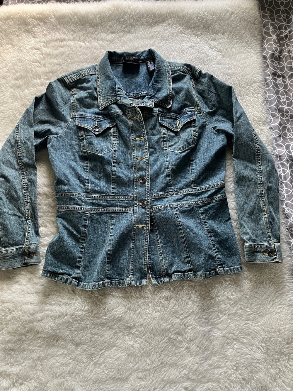 Axcess 2000s vintage Blue Denim Button-Front Jacket XL